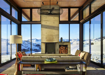 A warm comfortable living space that has views out to the snow-capped mountains can be achieved by using energy management window films to reduce heat loss in winter and can dramatically improve occupant comfort while enhancing an interiors ambience.