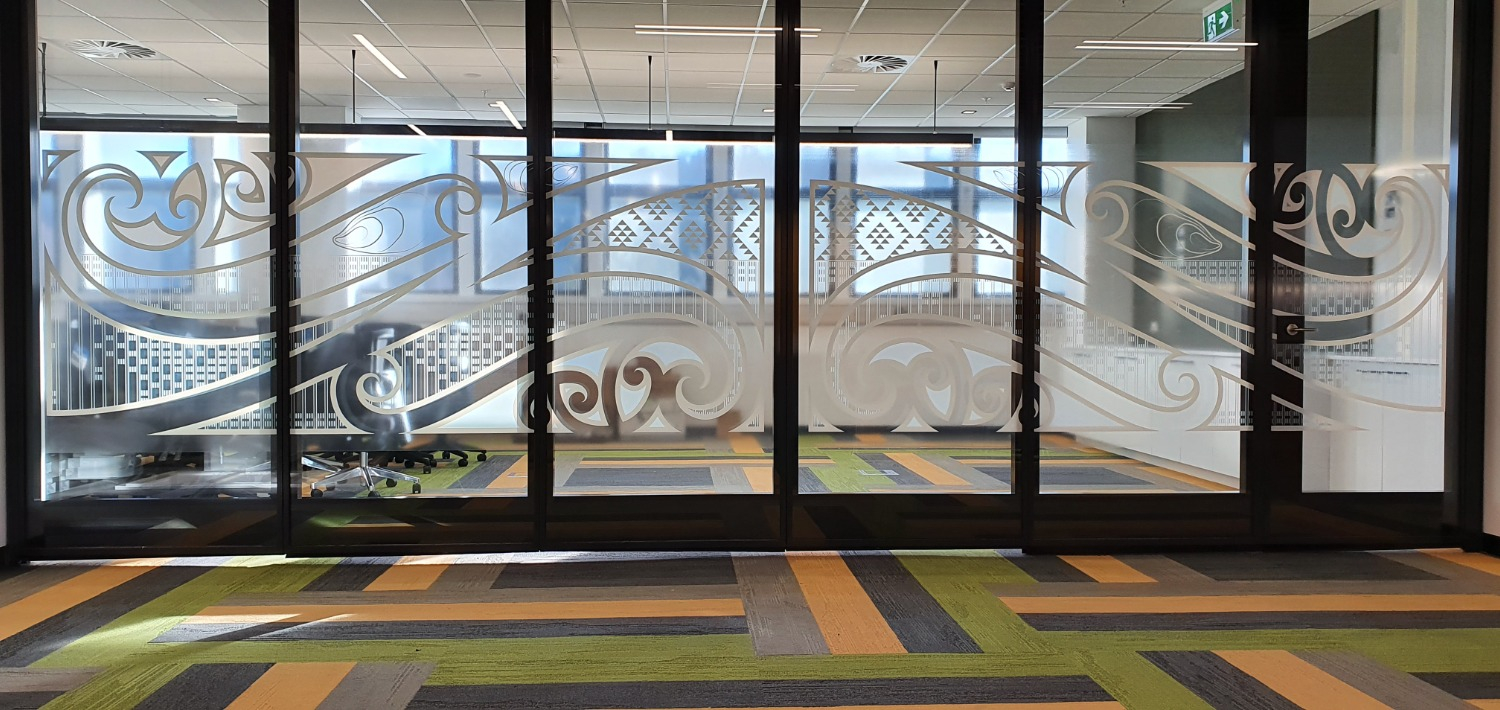 Amazing designs of decorative films for the University of Otago for a new interior fit out.